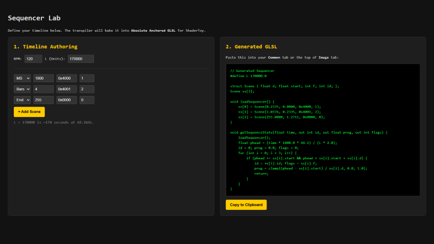 The Sequencer Laboratory screenshot